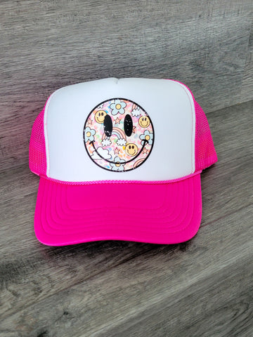 Rainbow Smiley Hat
