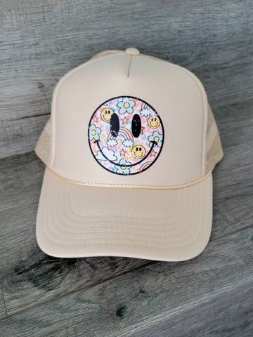 Rainbow Smiley Hat