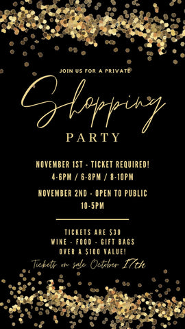 All that Glitters Shopping Event Ticket