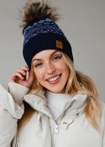 Solstice Knit Toque - Navy