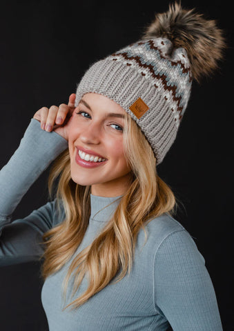 Solstice Knit Toque - Grey