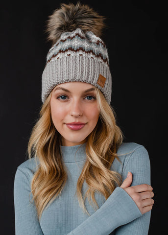 Solstice Knit Toque - Grey