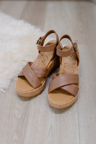 Barbados Wedge Sandal by Blowfish - Tan