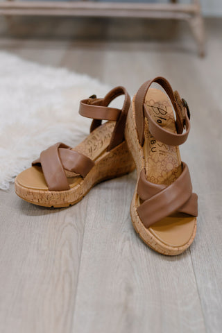 Barbados Wedge Sandal by Blowfish - Tan