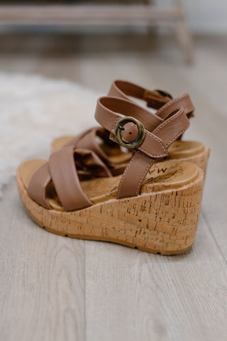 Barbados Wedge Sandal by Blowfish - Tan