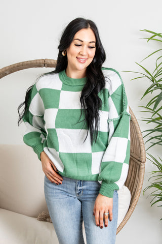 Check Me Out Sweater - Green