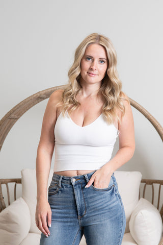 { DEX } Seamless Cami - White