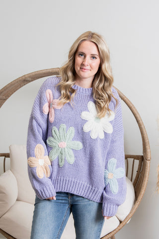 Sweet Nothings Sweater - Violet