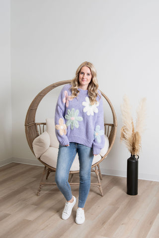 Sweet Nothings Sweater - Violet