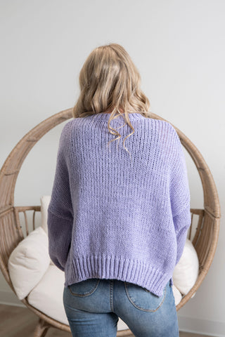 Sweet Nothings Sweater - Violet