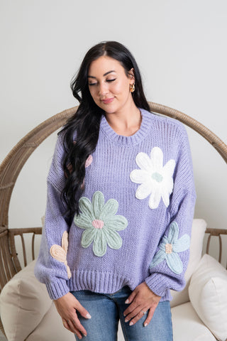 Sweet Nothings Sweater - Violet