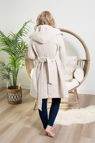 { DEX } Cream Melange Coat