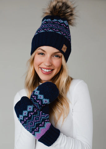 Solstice Knit Toque - Navy