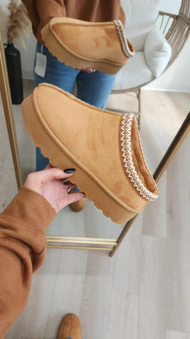 Kyleigh Platform Bootie - Tan