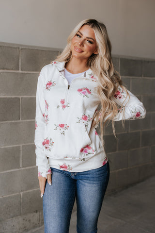 *Ampersand Ave* Garden Bloom HalfZip